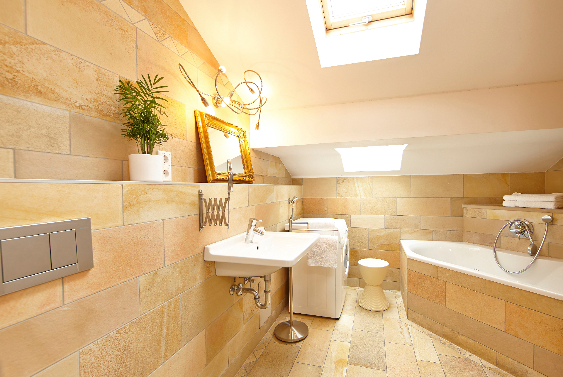 Badezimmer mit Wanne