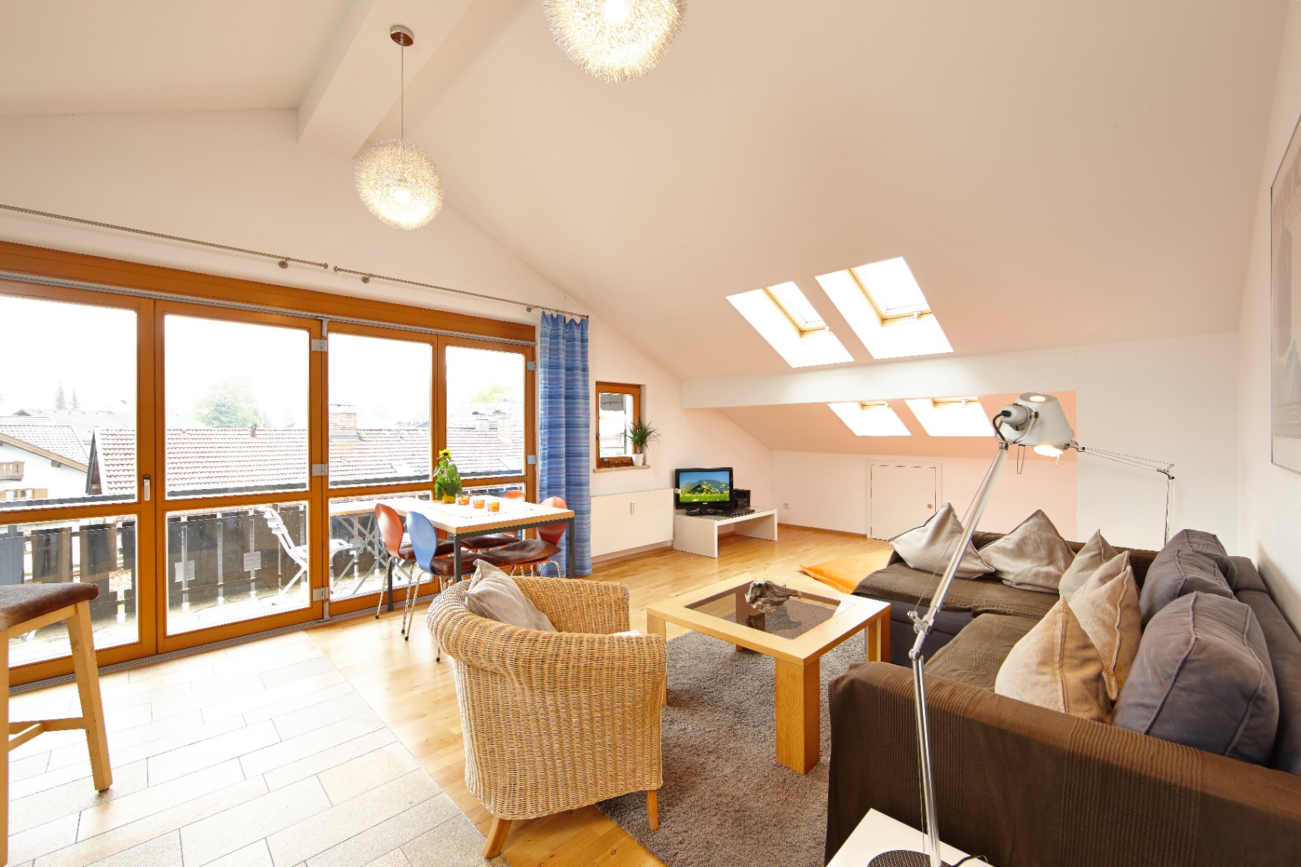 Wohnzimmer mit Panoramablick